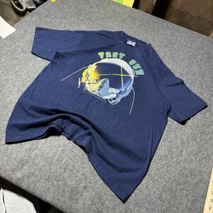 VTG 1986 Fast Guy Pilot Graphic Tshirt Mens XL Single Stitch